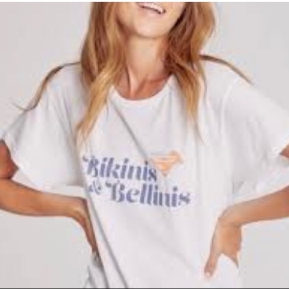 Wildfox White 'Bikinis & Bellinis' Short Sleeve Tee